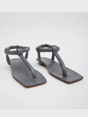 Tibi "Aston" Sandals in Grey, size 38